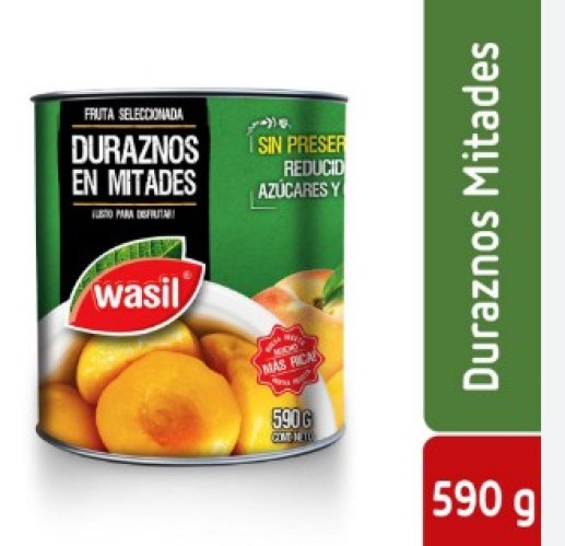 durazno en mitades wasil